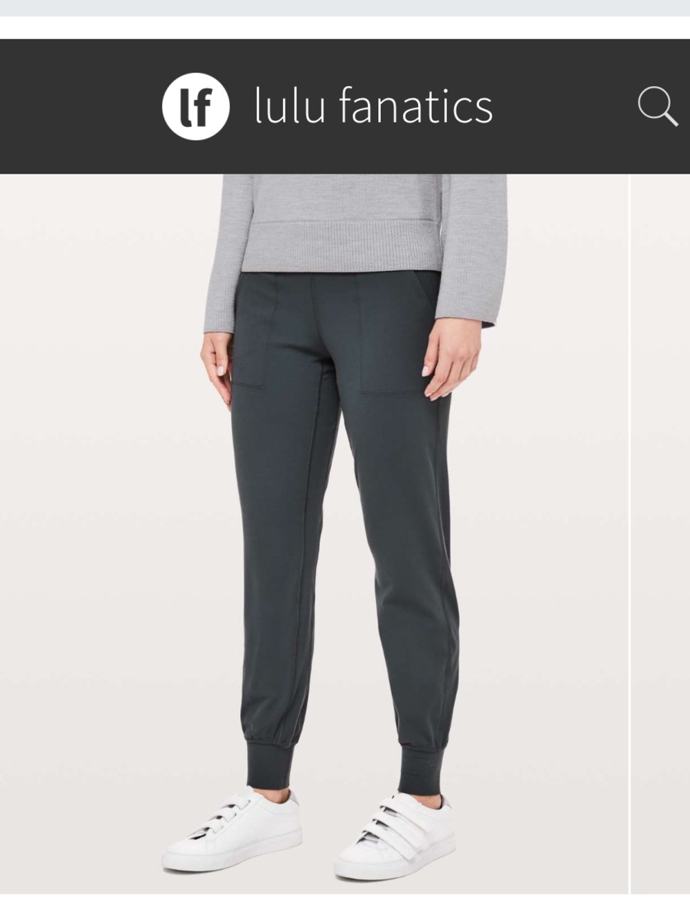 Lululemon Align High Rise Full Length Jogger 28" w Pockets Sz 2 Melanite Grey